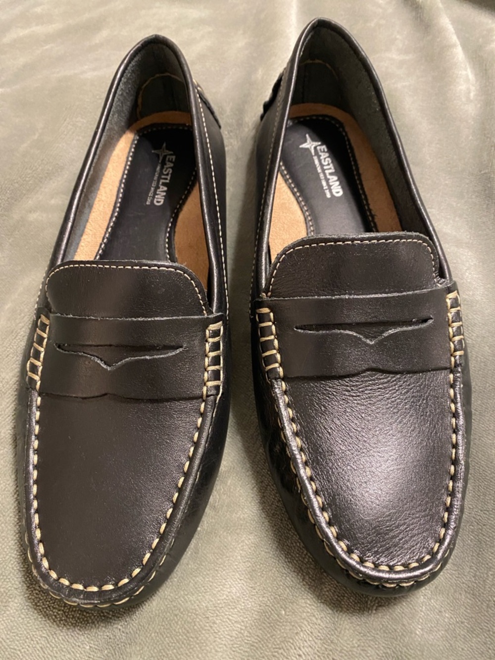 Eastland Women’s Black Leather Penny Loafers